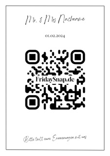 Szablon kodu QR 5 czarno-biały